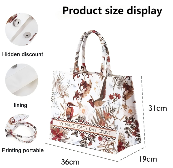 HOT Style Full Print Cotton Shopping Bag