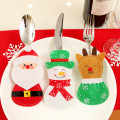 Xmas Knife and Fork Sleeve Christmas Decorations for Home Cristmas Ornament Happy New Year 2021 Decoration Natal Noel Navidad