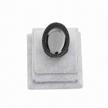 Black Enamel Solid Casting Ring in Black Plating, Multicolor Available, Besting Selling Item