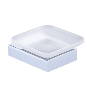 High-Quality Wall-Mounted Square Soap Box Holder for Bathroom Vanities