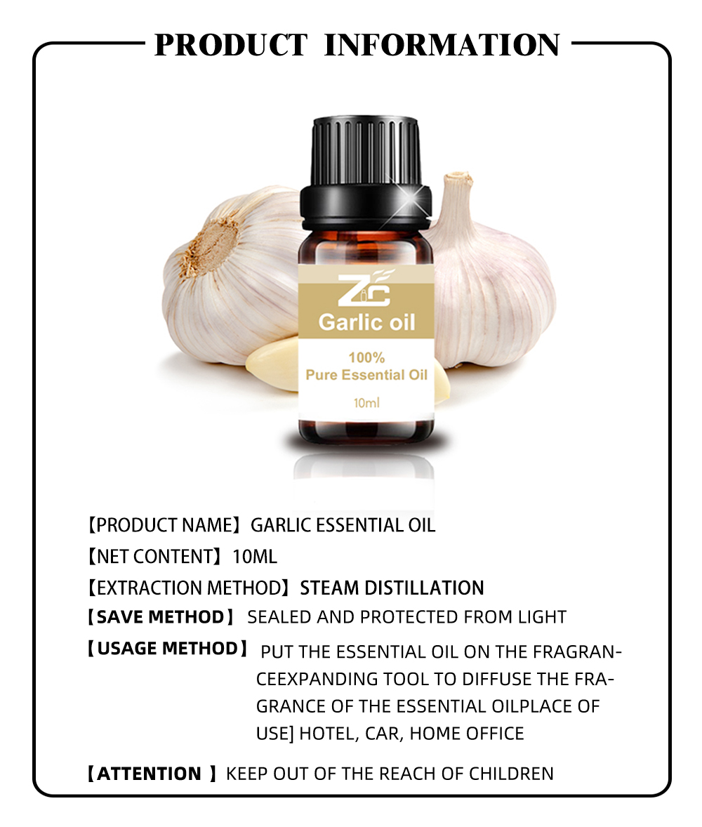 100% Pure Garlic Essential Oil For Hair Skin