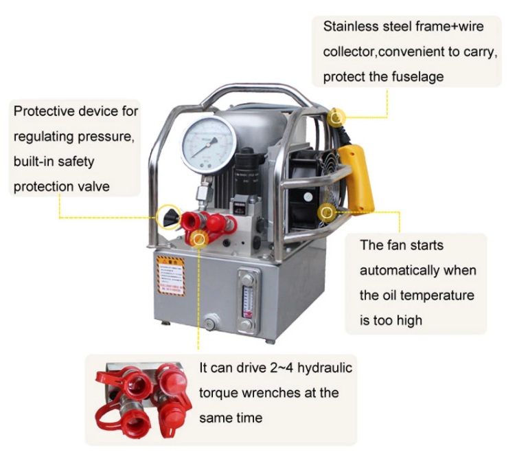 Der China -Hersteller maßgeschneiderte 220 -V -Hydraulik -Elektropumpe für Hydraulikschlüssel