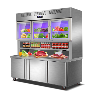 2024 Neuankömmlinge Supermarkt Kaltes Essen Display Kühlschrank