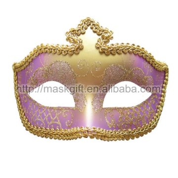 Purple & Gold Venetian party face Mask for party or masquerade ball