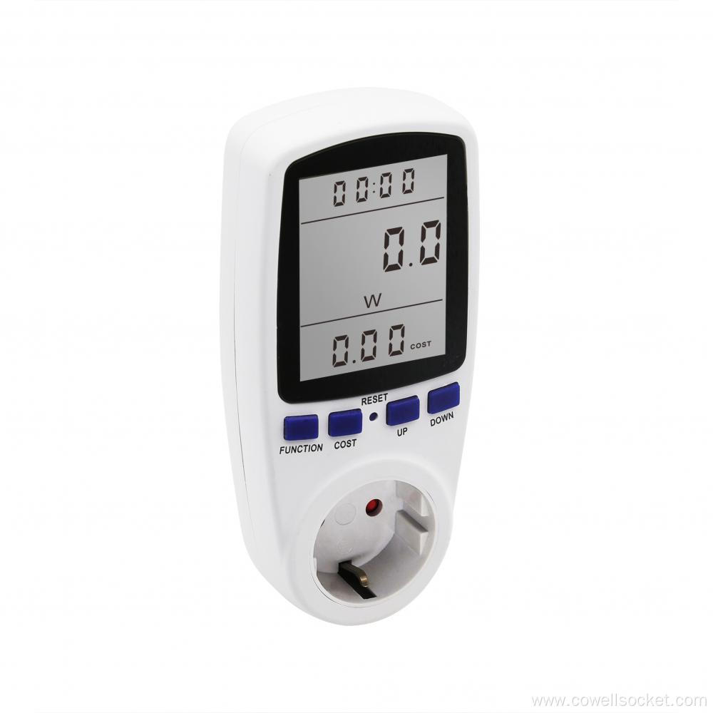 LCD Display Power Meter Socket