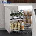 Wooden Kitchen Cabinet Blind Corner Soft-Close Magic Organizer
