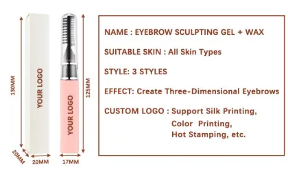 Customizable OEM & Private Label Waterproof Eyebrow Enhancers: Brow Sculpting Gel Wax Solutions