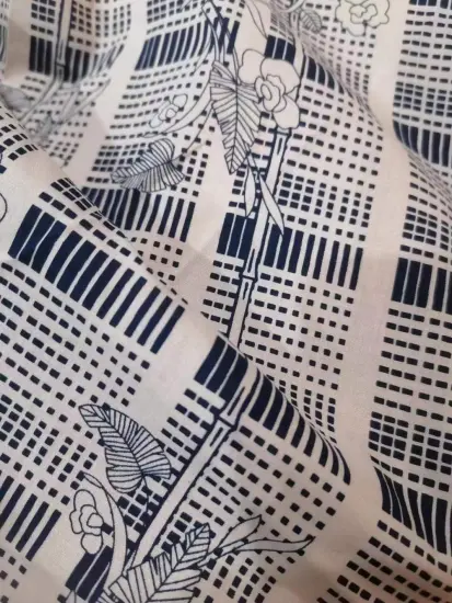 60S High density cotton poplin printed fabric for man