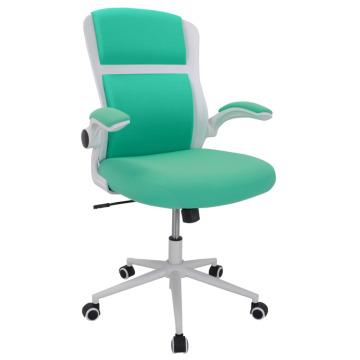 Fabric Upholstery Green Mesh Task Chair PP Armrest