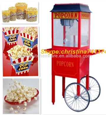 Commercial popcorn machine with cart/ snack machine for street vendor