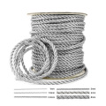 El estiramiento de la cuerda de plata de metal barato venta