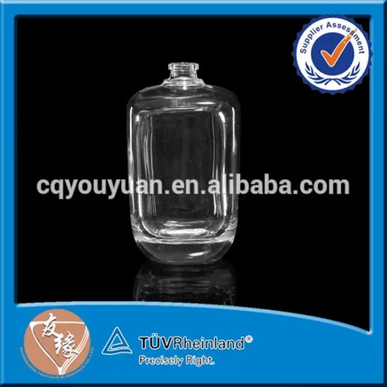 Clear Custom Made Glass Perfume Bottles Glass Perfume Bottles 100 ML