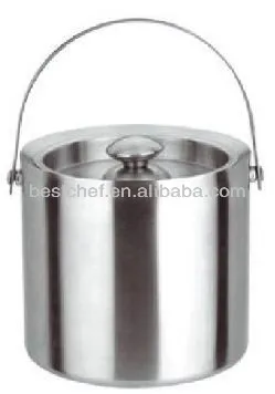 stainless steel portable Insulated ice pail
