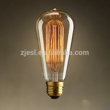 ST58 110-240v steeple hairpin decoration antique tungsten lamp