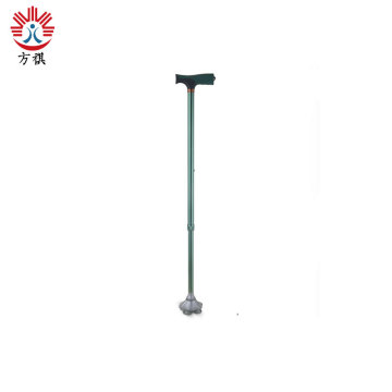 Aluminum alloy green height adjustable cane