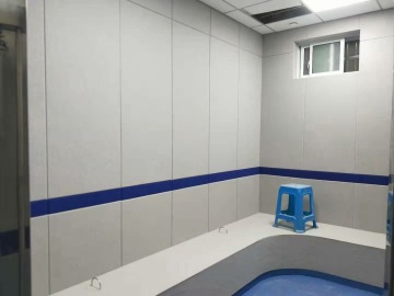 Decoración de la pared de fibra de poliéster ecológica panel acústico