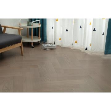 Ins gaya abu-abu oak herringbone rekayasa lantai