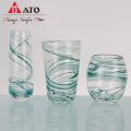ATO Confetti Rock Design Lunets Buaning Glass Set