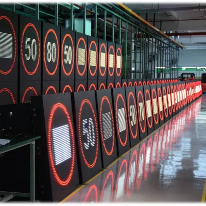 Dynamic LED Display: Outdoor Road Radar Speed Limit Board