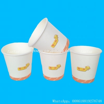 7oz paper disposable tea custom cups with design