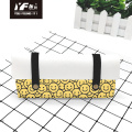 Popular simple color embroidery partysu pu pencil case