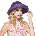 Summer Mesdames Bow Soft Straw Hat