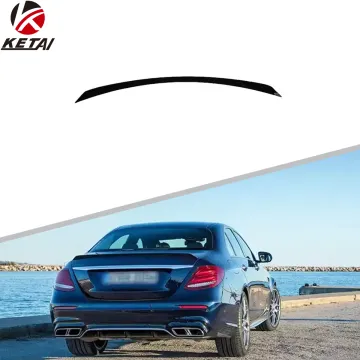 Matte Black Rear Bumper Spoiler for BENZ W213 E63 Style 2017-2020