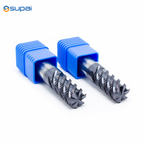 6Flute HRC58 Roughing Milling Cutter For Metal