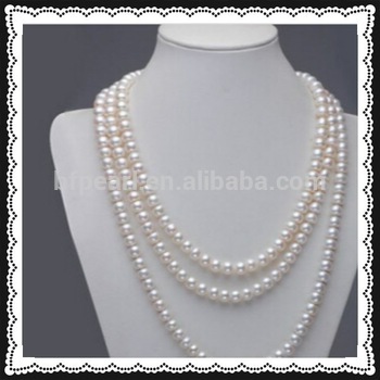 White Freshwater Cultured Pearls Necklace