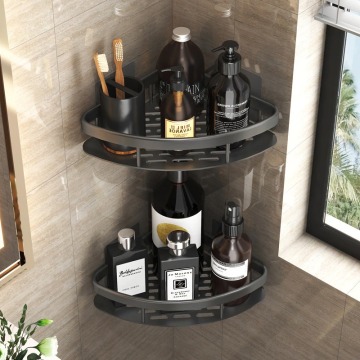Bathroom Corner Shelf - Wall Mounted Shower Storage Organizer Rack