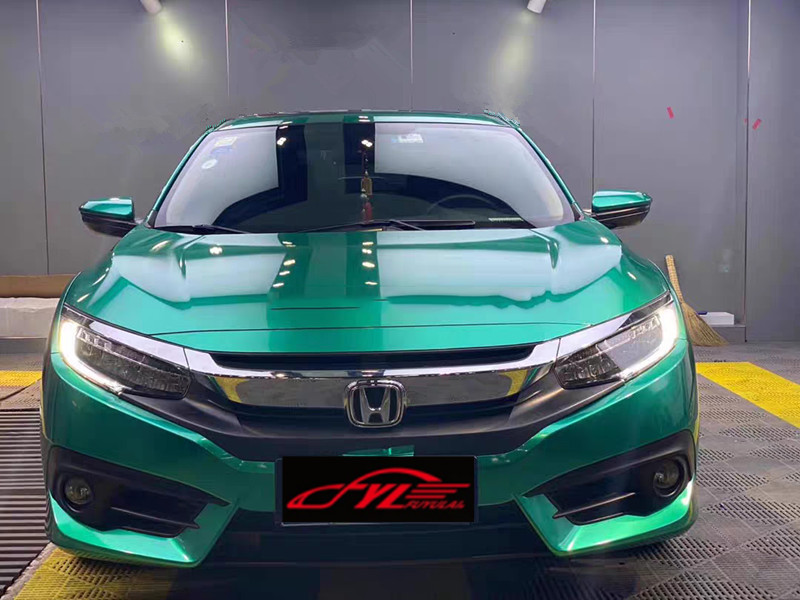 Color Shifting Vinyl Wrap Emerald Green Color Super Glossy Metal Car Vinyl Wrap Pvc Film1