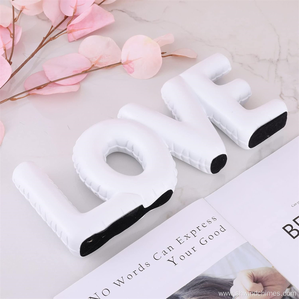 Large Resin Sculpture of White Love Letters