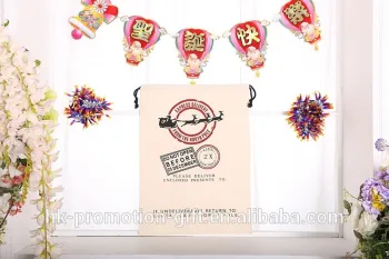 Hot Sales High Quality Heavy Cotton Canvas Christmas gift bag With SGS Certificate