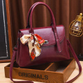 Portable PU Leather Handbag Satchel Bags For Women