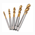 5 PCS Titanium Coated HSS Metric Tap