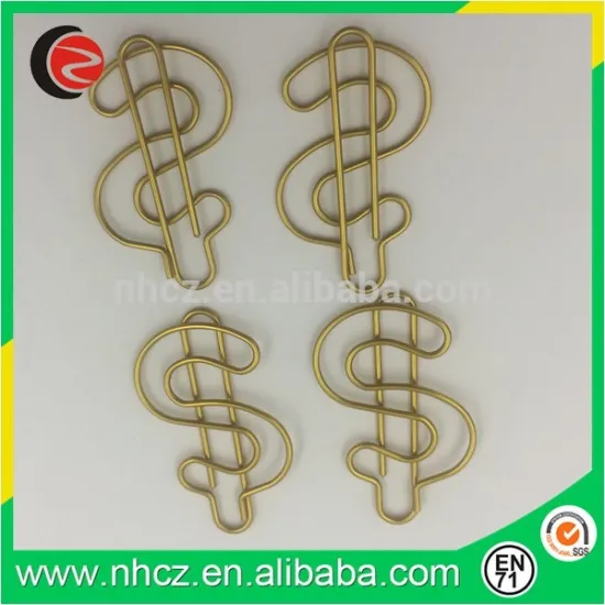 note Shaped Paper Clips