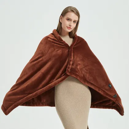 King Size USB Heat Electric Blanket Soft Fleece Body Warmer for Winter