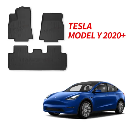 Alfombrillas 3D para coche Tesla modelo 2021para todos los climas personalizada para modelo Y/ 3/ S cubierta