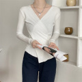 Women's Knit Sweater Solid Color Tops