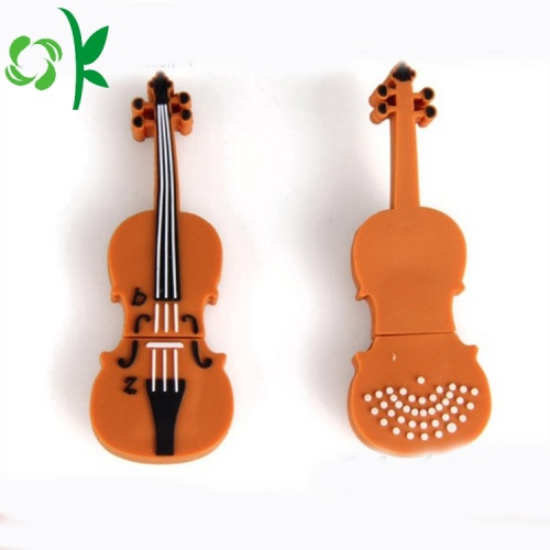 3D Guitar tùy chỉnh Silicone USB Flash Drive Cover