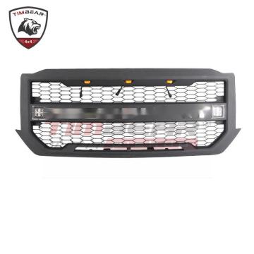 Grille per auto nero in plastica addominali a LED per Chevrolet Silverado 2016-2018