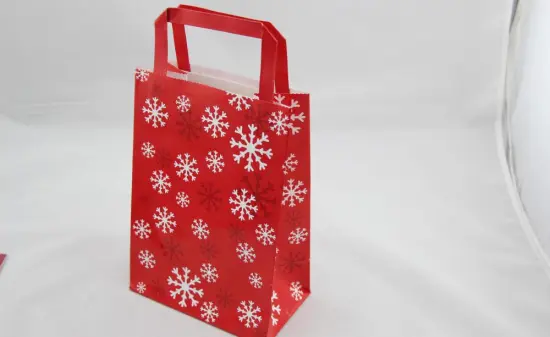 Christmas Red Colored paper bag