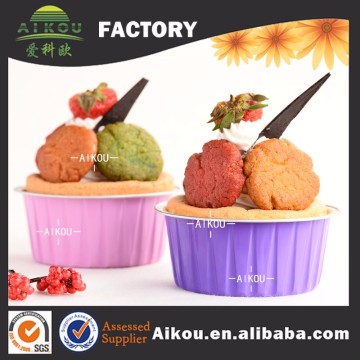 Christmas ovenable aluminum foil baking cups for cake muffin