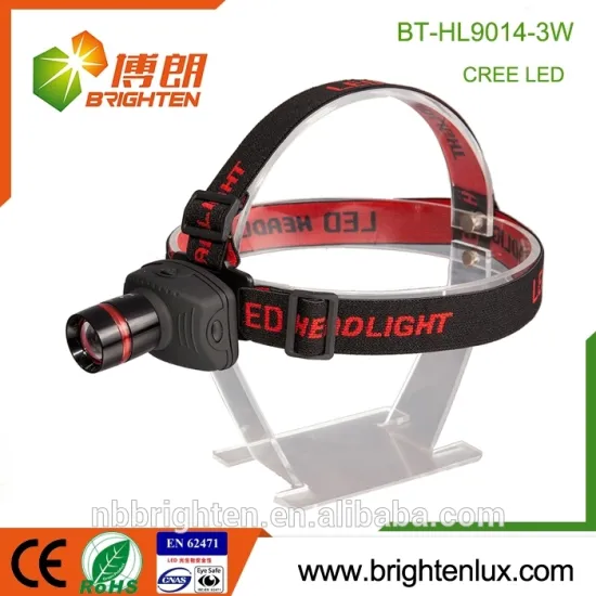 Bulk Sale Cheap Powerful CREE Headlight mult-function Aluminum 3*aaa zoom led mining headlamp