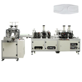 Automatic Folding KF94 Fish Shape Mask Making Machine