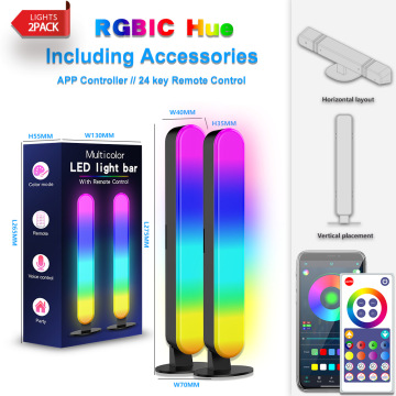RGB Colorful Desk Lamp - Music Remote Control USB Gaming Light