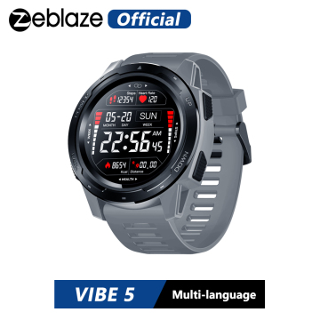 Zeblaze VIBE 5 Heart Rate Monitoring Smart Watch Color Display Long Battery Life Smartwatch Multi-sports Modes Fitness Tracker