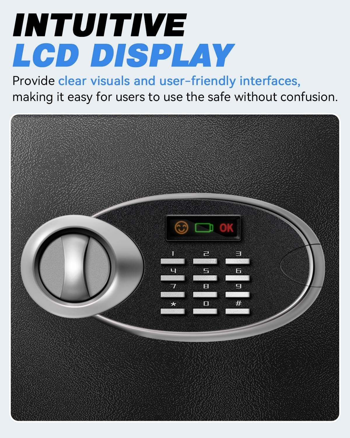 Small Security Safe with Programmable Electronic Keypad