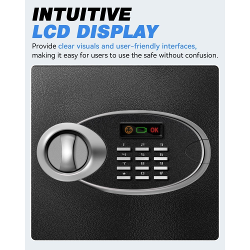 Small Security Safe with Programmable Electronic Keypad