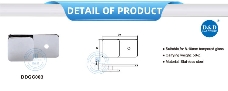 glass door retainer clips